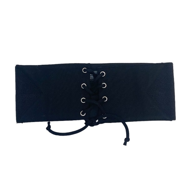 Zara Lace up Wide Stretchy Waist Belt - Picture 1 of 7